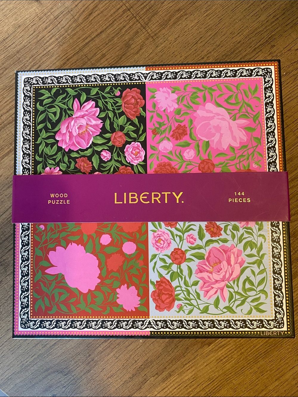 Gallison Liberty Floral flowers wood jigsaw puzzle 144 pieces